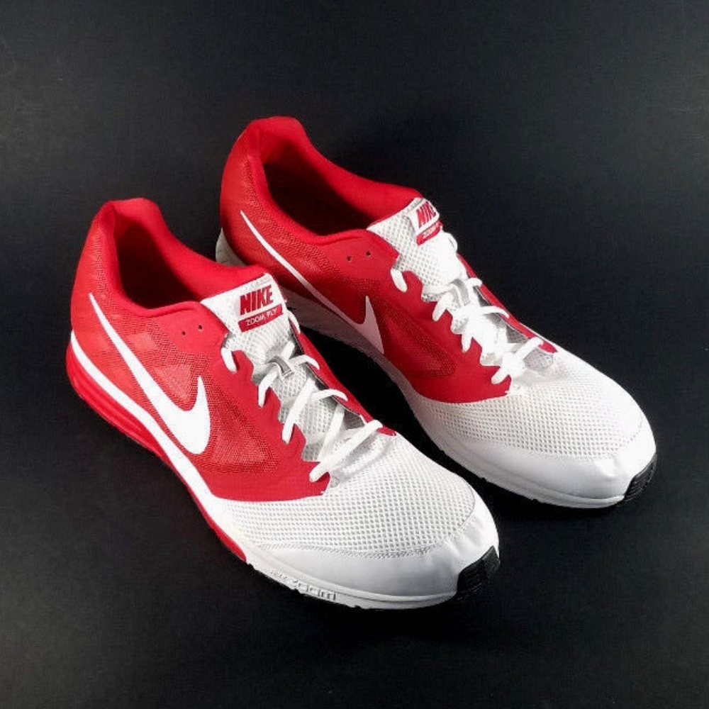 Nike Size 20 Zoom Fly Men's White/Red 652828-161
